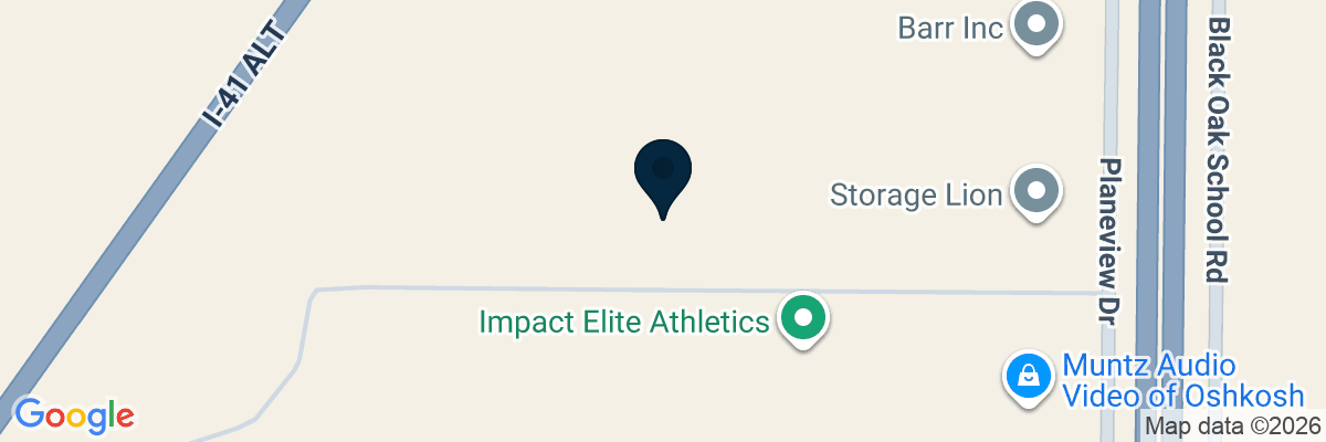 Map showing facility locations